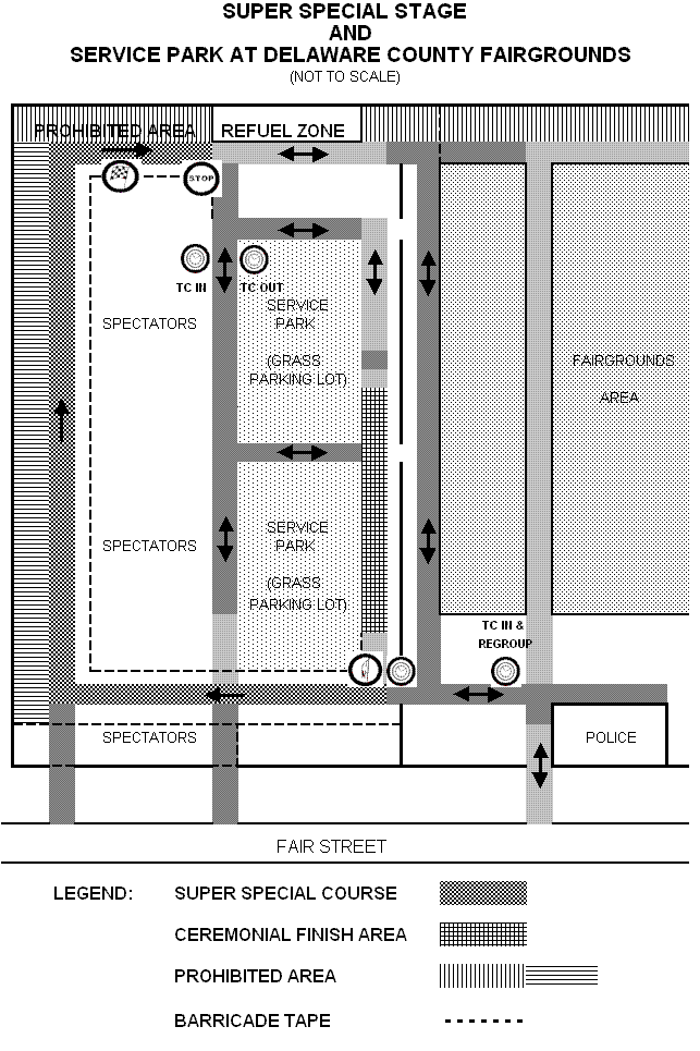 Map of Walton Service Park